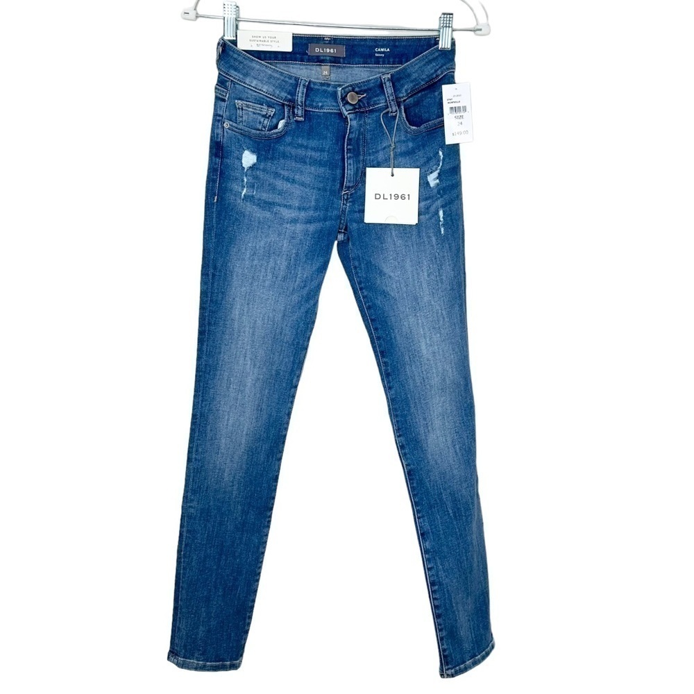 NWT DL1961 Camilla Low Rise Skinny Jean Size 24 - Picture 2 of 7